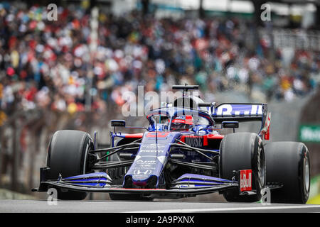 Sao Paulo, Brésil. 16 Nov, 2019. 26 Daniil KVYAT (rus), Honda Scuderia Toro Rosso STR14, au cours de l'action du Championnat du Monde de Formule 1 2019, le Grand Prix du Brésil à partir du 15 au 17 novembre à Sao Paulo, Brésil - | Conditions de crédit dans le monde entier : dpa/Alamy Live News Banque D'Images