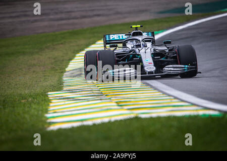 Sao Paulo, Brésil. 16 Nov, 2019. Valtteri Bottas 77 (fin), Mercedes AMG F1 GP W10 puissance EQ hybride , action, lors du Championnat du Monde de Formule 1 2019, le Grand Prix du Brésil à partir du 15 au 17 novembre à Sao Paulo, Brésil - | Conditions de crédit dans le monde entier : dpa/Alamy Live News Banque D'Images