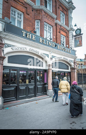 The Blind Beggar public House, Whitechapel Road Whitechapel, Londres, E1, Royaume-Uni Banque D'Images