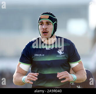 L'Sportsground, Galway, Connacht, en Irlande. 17 novembre, 2019. European Rugby Champions Cup, Connacht contre Montpellier ; Ultan Dillane (Connacht) lors de l'échauffement - usage éditorial : Action Crédit Plus Sport/Alamy Live News Banque D'Images