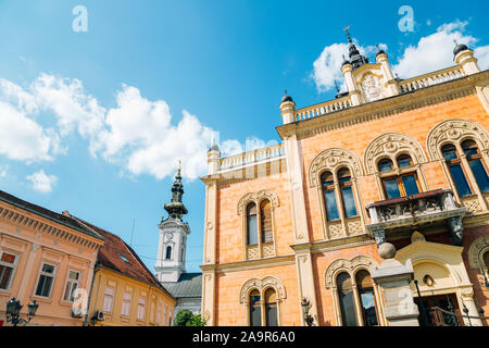 Vladicanski Dvor, Bishop's Palace à vieille ville de Novi Sad, Serbie Banque D'Images