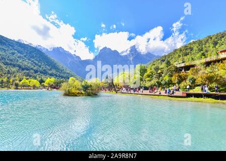 Blue Moon Valley de Lijiang, Yunnan Province Banque D'Images