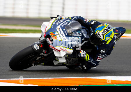 17 novembre 2019 ; le circuit Ricardo Tormo, à Valence, Espagne ; Valencia MotoGP, jour de la course ; Karel Abraham de la Reale Avintia Racing Team MotoGP pendant le dernier Grand Prix de l'année Crédit : Pablo Guillen/Alamy Live News Banque D'Images