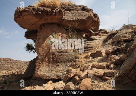 Pays Dogon : village de sont Banque D'Images