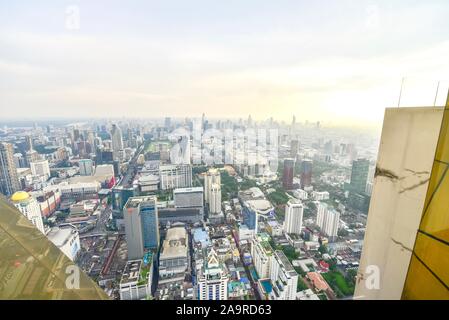 Vue sur la ville de Bangkok de la tour Baiyoke Sky Banque D'Images