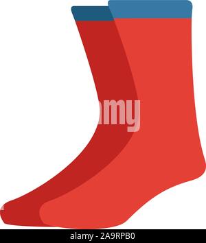L'icône de chaussettes. Élément plat simple à partir de la collection de vêtements. Chaussettes créatifs pour les modèles, l'icône applications et logiciels Illustration de Vecteur