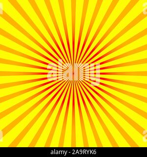 Contexte Les rayons orange vif. La BD, pop art style. Vector, eps 10. Illustration de Vecteur