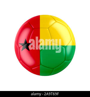 Football Soccer ball avec le drapeau de la Guinée Bissau Banque D'Images