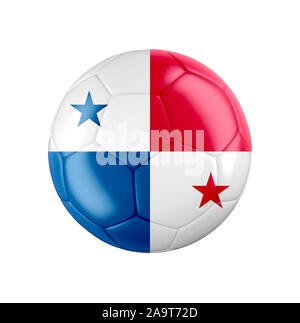 Football Soccer ball avec pavillon de Panama Banque D'Images