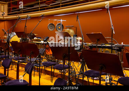 Les instruments de l'Orchestre Philharmonia dans Banque D'Images