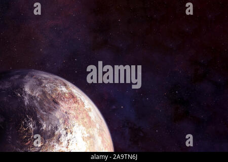 Exoplanète découverte dans les rayons de l'étoile. Les éléments de cette image ont été fournies par la NASA. Banque D'Images