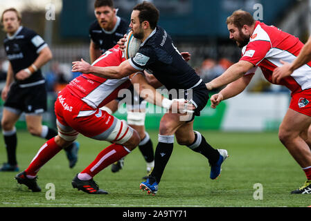 Newcastle, Royaume-Uni. 09Th Nov, 2019. NEWCASTLE Upon Tyne, Angleterre - 16 novembre Michael Young de Newcastle Falcons fait une pause durant la Greene King IPA match de championnat entre Newcastle Falcons et Coventry à Kingston Park, Newcastle Le dimanche 17 novembre 2019. (Crédit : Chris Lishman | MI News) Credit : MI News & Sport /Alamy Live News Banque D'Images