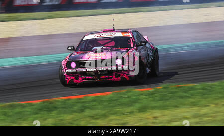 Oschersleben, Allemagne, 31 août 2019 : Karolina Pilarczyk conduisant la Nissan Silvia S14 Supercharged LSX 376 au cours de la dérive rois Banque D'Images