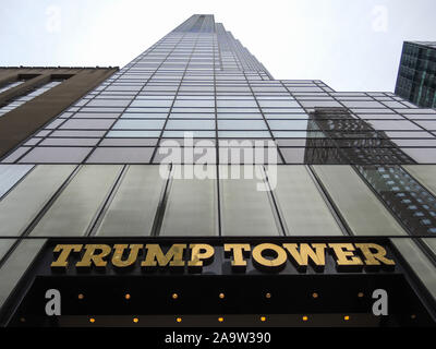 Trump Tower nom de l'entrée Banque D'Images