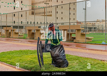 Park travailleur dans Riyadh, Arabie Saoudite Banque D'Images