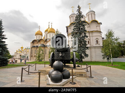 Tsar Cannon. Le Kremlin de Moscou, Russie Banque D'Images