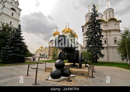 Tsar Cannon. Le Kremlin de Moscou, Russie Banque D'Images