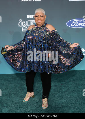 Novembre 17, 2019, Las Vegas, NV, USA : 17 novembre 2019 - Las Vegas, NV - Lounell. 2019 Soul Train Awards Red Carpet terminal des arrivées de l'Orleans Arena. Crédit photo : MJT/AdMedia (crédit Image : © Mjt/AdMedia via Zuma sur le fil) Banque D'Images