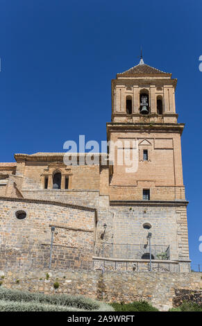 Clocher de l'église Santa Maria à Alcaudete, Espagne Banque D'Images