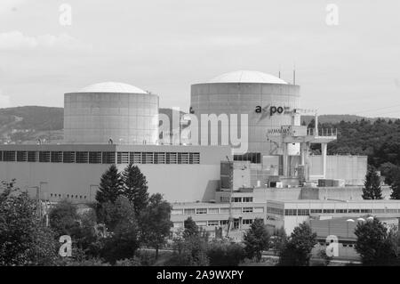 Suisse : la centrale nucléaire de Beznau Station près de Bassersdorf dans le canton d'Argovie Banque D'Images