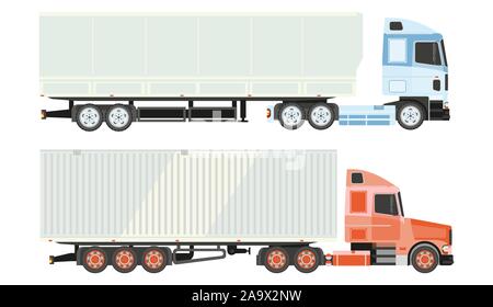 Camion Camion icônes isolé, la logistique et le transport, la livraison Illustration de Vecteur