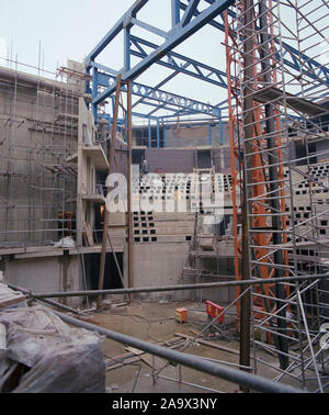 1988 Leeds Playhouse Theatre, en construction, West Yorkshire, dans le Nord de l'Angleterre, Royaume-Uni Banque D'Images