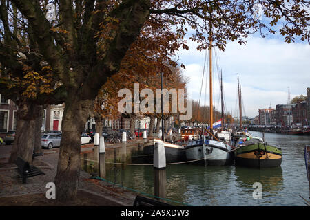 Wolwevershaven Dordrecht, Pays-Bas, Europe Banque D'Images