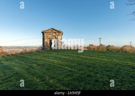 Le Temple noir (Dick's Tower) près de Mirfield, West Yorkshire Banque D'Images