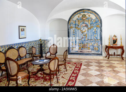 Intérieur de l'intérieur du musée des tuiles de Faro. Faro, Portugal Banque D'Images