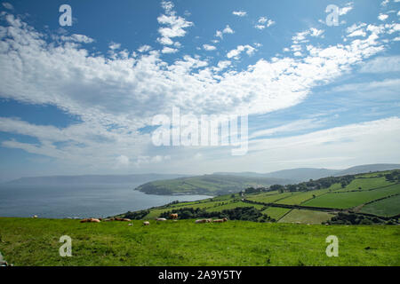 Torr Head un panorama de près de Ballycastle, Irlande du Nord Banque D'Images