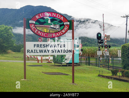 Diverses scènes de fer, de l'eau douce à Kuranda Banque D'Images