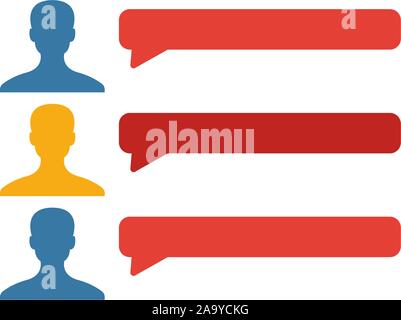 L'icône du Forum. Élément Plat simple de collecte de contenu. Icône forum créatif pour les modèles, les logiciels et les applications Illustration de Vecteur