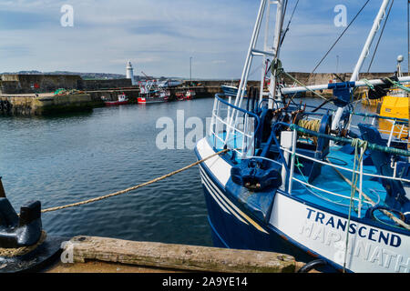Macduff port, bateaux de pêche, dans l'Aberdeenshire, Moray, Aberdeenshire, Scotland UK Banque D'Images