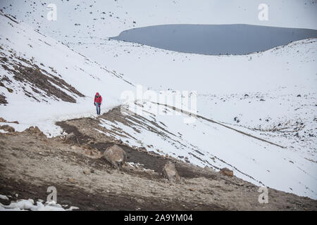 Avis de Nevado de Toluca au Mexique Central. Banque D'Images