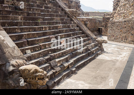 Teotihuacan ruines aztèques du Mexique central. Banque D'Images