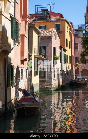 Rio del Megio, Santa Croce, Venise, Italie Banque D'Images