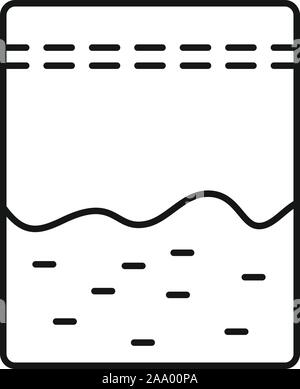 Icône d'une dépendance aux narcotiques. Dépendance aux narcotiques icône Contour vectoriel pour le web design isolé sur fond blanc Illustration de Vecteur