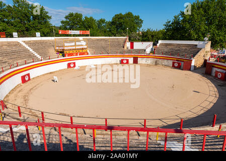 Mallorca, Espagne - Mai 10,2019 : le old bull-arène de combat près de la vieille ville d'Alcudia en Majorque Banque D'Images