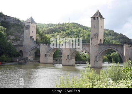 Pont Valentre,Cahors, Lot, France Banque D'Images