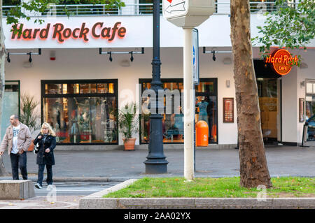 L'extérieur de l'Hard Rock Cafe, Berlin, Allemagne Banque D'Images