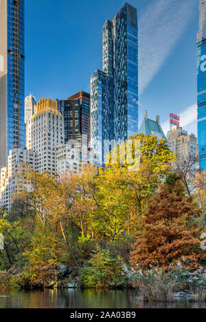 Feuillage d'automne, Central Park, Manhattan, New York, USA Banque D'Images