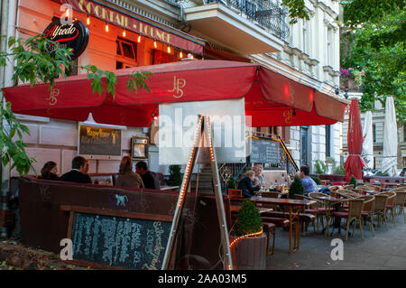 Au restaurant Alfredo Breite Street district Pankow Berlin en Allemagne Banque D'Images