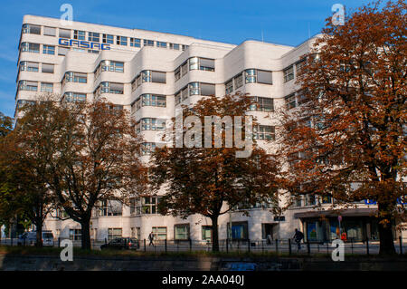 Bâtiment d'architecture moderniste Shell-Haus 1932. Emil Fahrenkamp architecte à Berlin Allemagne Banque D'Images