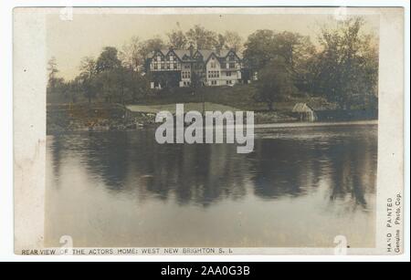 Carte postale gravé des acteurs Accueil dans l'ouest de Brighton, Staten Island, New York, publié par une véritable Photo, 1910. Cop. À partir de la Bibliothèque publique de New York. () Banque D'Images