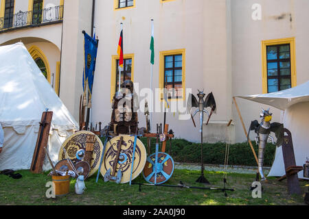 Bautzen, Allemagne - septembre 1, 2019 : la reconstruction historique au Festival de la vieille ville de Bautzen, Haute Lusace, en Saxe, Allemagne Banque D'Images