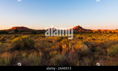 Canyonlands National Park, District d'aiguilles, de l'Utah Banque D'Images