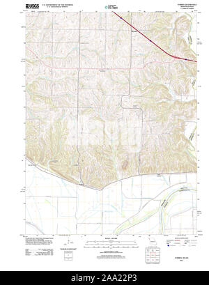 Carte TOPO USGS Missouri MO Forbes 20111205 Restauration TM Banque D'Images