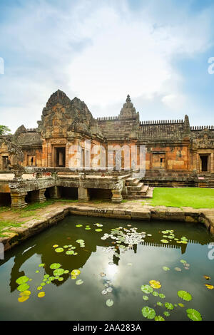 Le temple Khmer Prasat Hin Phanom Rung Phanom Rung (Château de Pierre) dans le district de Chaloem Phrakiat, Buriram Province, la Thaïlande. Banque D'Images