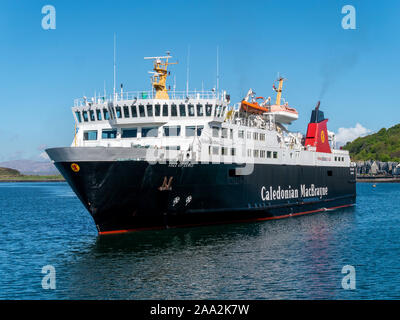 Caledonian MacBrayne Ferry MV île de Lewis roll on roll off car ferry à Oban Ferry terminal, Argyll et Bute, Écosse, Royaume-Uni Banque D'Images