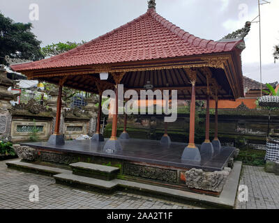 L'intérieur du Palais d'Ubud, Gianyar, Bali, Indonésie Banque D'Images